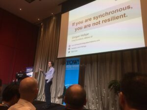 Very full house for @ghohpe’s talk on resilience! #yow16 https://t.co/Czr60XAtsv