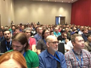 Very full house for @ghohpe’s talk on resilience! #yow16 https://t.co/Czr60XAtsv