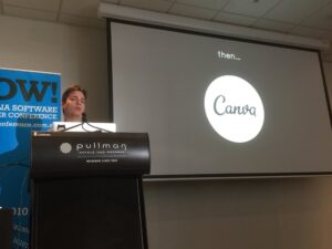 There it is. “Then… @canva” #yow16 @DamonOehlman https://t.co/RXOEJFK5MF