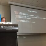 Now onto TypeScript… “which definitely fits on a screen better.” #yow16 @DamonOehlman https://t.co/3CalZHS9Rp