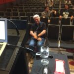 The view from the lecture before my talk. That’s @unclebobmartin. No pressure. #yow16 https://t.co/0rUm9r63Lr