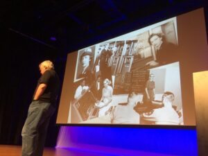 And now Admiral Grace Hopper! @unclebobmartin making sure the women are represented today. ☺️ #yow16 https://t.co/q3sOrn6pv4