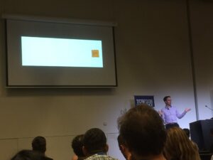 That first sticky is the hardest. Best to have unlimited modelling space to encourage freedom & digging in. #yow16 https://t.co/dF4YmJiEE2