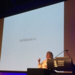 “Architecture is whatever your org thinks is hard. Whatever they find difficult to change.” Some definitions from @rebeccaparsons #yow16 https://t.co/JHXyDJ0amK