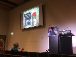 Fantastic intro for @stuartsierra from track host. He turned a staunch Haskeller into a closet Clojure fan! #yow16 https://t.co/15z5fvAqxB