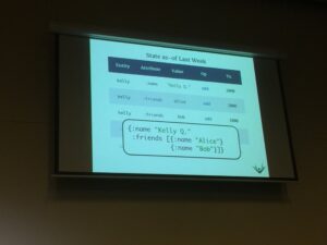 I want to be tweeting during @stuartsierra’s talk, but I’m actually learning HEAPS! He’s a very good teacher and explainer of things #yow16 https://t.co/HjyLCiS7ow