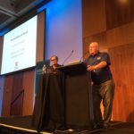 Watching as @daveathomas introduces @DrBrianRLittle for the third and final time at #yow16! You’re all going to love this. 😁 https://t.co/H07m1JWm2H