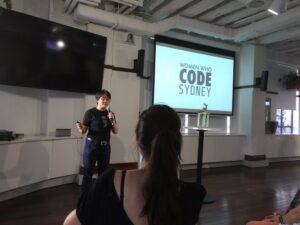 Listening as @pyko kicks off tonight’s @WWCSyd Hack and Tell meetup! #wwcsyd https://t.co/T0loLRK4rv