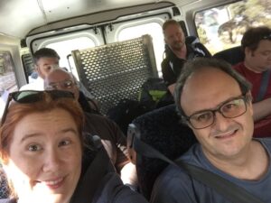 In a van full of techies headed to #lca2017! https://t.co/F5d3901tJg