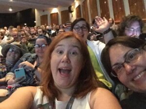 Knitters represent!!! #lca2017 @KathyReid @NatDudley @amscraig @BR3NDA https://t.co/UxTLB1pP2f