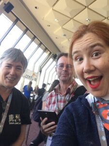 Had an absolute FANGIRL MOMENT when I realised Jill & Mike aren’t just techies; they also run https://t.co/L9r8jjvigE!! MY FAVE. #lca2017 https://t.co/o1cs5Bs1Yx