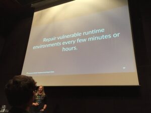 Three R’s of security: Rotate, Repave, and Repair. #lca2017 https://t.co/UREIRjXbCv