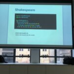 Heh. @HuwASP trained a neural network on Shakespeare. #FPSyd https://t.co/r0ibtDIMfK