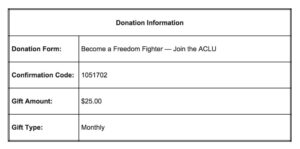 @Sia @ACLU Small but recurring one from me! #resist https://t.co/hAY0NxLBsY