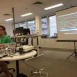 I thought this was going to be more ranty! @sir_tilbrook is showing us how he uses Docker with Android build tools. #altnetsyd https://t.co/moEUZnEjL1