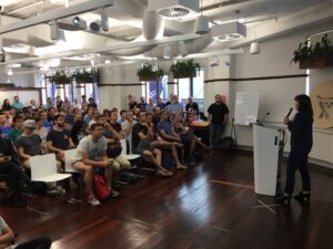 RT @chromosundrift: Go @lucykbain talking about excercism.io at SydJS #javascript at @Atlassian https://t.co/yfTE0fQtWg