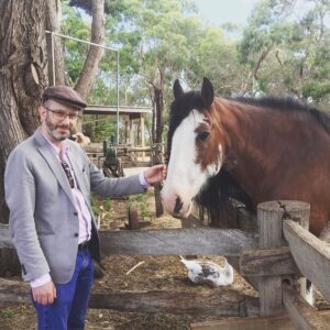 Gentleman farmer. Big horse. https://t.co/SzZGBTgNUa https://t.co/SDzxEQMu2D