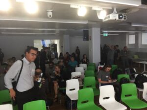 The crowd is gathering for #softwareartthou. 😳 https://t.co/7ck7TZgM5m