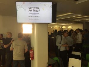 The crowd is gathering for #softwareartthou. 😳 https://t.co/7ck7TZgM5m