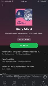 @DarrenNolan_ So if I click the little “Playing from Daily Mix 4,” I get the second screen. https://t.co/Wx46vRpeT2