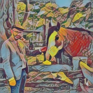 A Man and a Horse - A Study with Style Transfer. @tensorflow #wtm17 https://t.co/uo2rw3jdrk