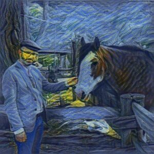 A Man and a Horse - A Study with Style Transfer. @tensorflow #wtm17 https://t.co/uo2rw3jdrk