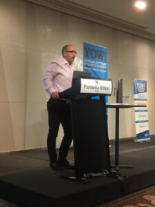 Andy Weir from @Bankwest talking about why events like #yowwest are important for Aussie tech companies. It’s all about being competitive. https://t.co/16rkXdRhXp