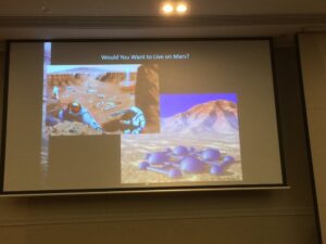 News flash! If you go to Mars, you’re gonna be a vegetarian. 😁🌽🥔 @Doctor_Astro #yowwest https://t.co/k0EseUFhjw