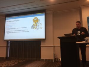 IoT doesn’t intrinsically suck - 90% of everything sucks! Short product cycles and fragmentation don’t help though. @unixbigot #yowwest https://t.co/gXFsOM18NR