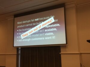 997/1000 startups fail - not repeatable, viable, scalable, and customers don’t want! All of which means NO 💰. #yowwest @AshleyAitken https://t.co/Vgws696Anj