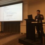 Not just theory - @philiplaureano is showing (dummy) code examples of how Domain achieved consistency in clickstream event data. #yowwest https://t.co/iM6YmV5IRZ