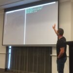 Code is happening! @RhysC narrating his recorded real-time demo of creating a new serverless service. #yowwest https://t.co/8tntDW2fUN