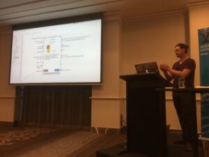 Starting to get suspicious that Rob is fishing for sponsorship by @FeralBrewing in his #yowwest tech talk. 😂 https://t.co/NpzqUz3BtM