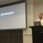 Learning about Typescript from @JakeGinnivan from @sevenwestmedia. It was born of need for better ways to maintain large JS apps. #yowwest https://t.co/I7wCAE2Wwh