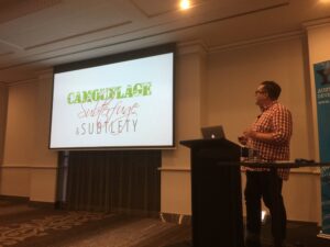 He’s diving right in with the subtlety. Can you spot the difference? @twalve #yowwest https://t.co/yOTHQaLrAn