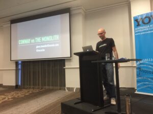 Big crowd for @envato’s @nocache taking about Conway vs The Monolith! #yowwest https://t.co/mfeWVM8qRp