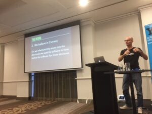 You can refactor teams into structures you want software to have *before* the software has those structures. @nocache #yowwest https://t.co/9rhFON2hCp