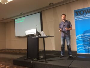 Going back to the dawn of the Internet for the start of @pwcc’s talk on HTTP/2. #yowwest https://t.co/qVVqIacio2