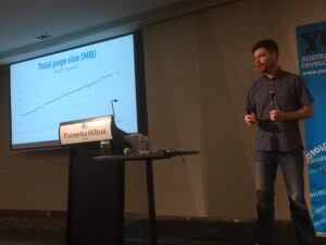 We’re closing in on 2.8Mb for average web page size. 😵 @pwcc #yowwest https://t.co/iadjMdqXW5