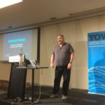 Gutted to miss @glasnt’s excellent talk, but so excited for @darthted to share his remote team wisdom! #yowwest https://t.co/c3YJIyf1Hh