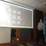 Live-coding and benchmarking happening in @hackuador’s talk “Performant Polymorphism: Rewrite Rules in Haskell”. #ylj17 https://t.co/TAImkNN73H