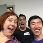 #nodegirls mentor selfie with @gilmae and Danny! @NodeGirlsSydney (I take the least flattering pics of myself.) https://t.co/XPh4jrDyxL