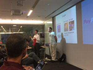 Tonight’s #sjug meetup kicking off at @paypal SG! @michaelisvy giving a final spruik for @voxxedsingapore. https://t.co/ZXsSKIMvHF