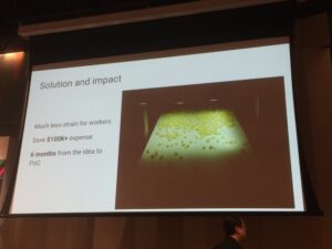 Kewpie (mayonnaise people) used ML and TensorFlow to spot bad potato cubes! Worked best when computer made sound to alert human sorter. https://t.co/OoCnD7Kjq7