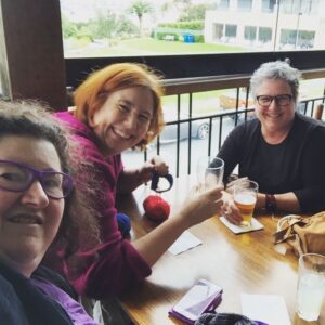 Long lazy lunch with beer, knitting, and @norahgn! #knitcamp https://t.co/Eqk3GrY5ys https://t.co/cqzKF81UhA