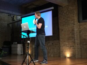 First up - Brendan 2.0 talking about how @canva does frontend engineering at scale. #sydjs-s https://t.co/PGTpYAGpjB