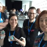 DevRel sticker swap selfie. #MSBuildTour @forloop @cloudyopspoet @azadehkhojandi https://t.co/gddlz3kqQ6