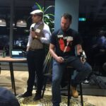 Wow. It’s not every meetup where you see a working exoskeleton demo! @visospace #immersive https://t.co/QBH9aInRW9