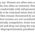 RT @chiuki: 'Women are often seen as dependable, less often as visionary." https://t.co/4woc1OwEsT https://t.co/vre8j9buwk