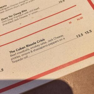 The Cuban Rissole Crisis. 😂👏 That is some expert-level menu punning! https://t.co/zKgPC0nhpX https://t.co/07HGLa7VDQ